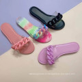 2021 Женские тапочки летние плоские тапочки женские туфель